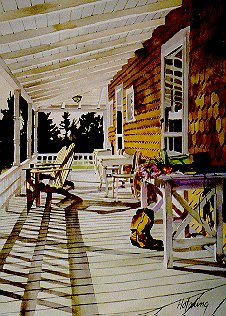 Bradys NESW - painting by Dawn Hotaling