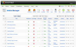 Joomla Article Manager